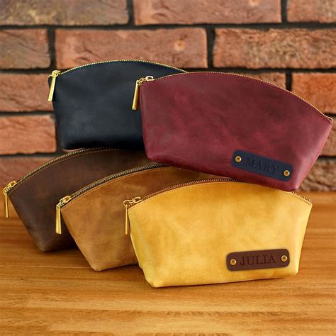 makeup bags with fake leather|monogrammed makeup bag leather.